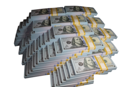 10,000$ Prop Money Real Looking New Style Copy $100s Full Print Prop Movie Money - £7.90 GBP