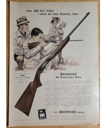 Vintage Ad Browning Rifle &#39;The .22 For You And The Family Too&#39; 1959 - £6.74 GBP