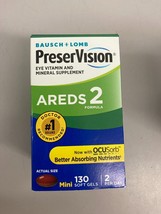 Bausch + Lomb PreserVision AREDS 2 Eye + Mineral Supplement - 1/26+ 130 MiniGel - £13.00 GBP