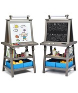 3 in 1 Double-Sided Storage Art Easel-Gray - Color: Gray - $2,608.08 MXN