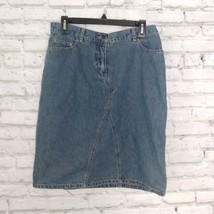 NY Jeans New York &amp; Company Skirt Women 8 Blue Denim Vintage Y2K 90s Skirt - £15.64 GBP