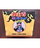 Naruto Shippuden Men&#39;s 3-Pack of Crew Socks with Novelty Gift Box, Sizes... - $295.22 MXN