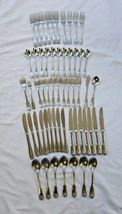 Vintage Towle Boston+mix Shell Silverplate Flatware Soup Spoon Set 57 Pc - $98.01