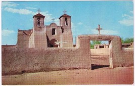 Postcard Rancho De Taos Church Near Taos New Mexico Land Of Enchantment - £2.36 GBP