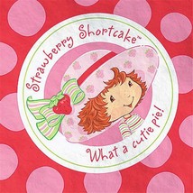 Strawberry Shortcake Dessert Napkins Best Friends Birthday Party Supplies 16 Ct - £5.88 GBP