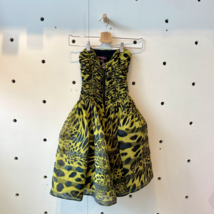 2 - Betsey Johnson Vintage Y2K Rare Green Leopard Print Mesh Dress 0302MM - £79.09 GBP