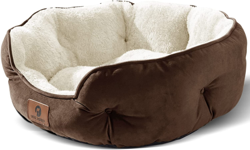 Primary image for Medium Dog Bed Dogs Large Cat Beds Pet Extra Soft Water-Resistant Brown 25-Inch