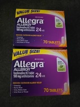 2 Boxes Allegra Allergy Tablets - 70 Count (BB20) - $39.64