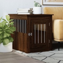 Dog Crate Furniture Brown Oak 55x75x65 cm Engineered Wood - £59.30 GBP
