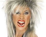 80s Rock Diva Wig Blonde Tina Turner mullet Ladies Fancy Dress Costume A... - $18.21