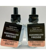 Lot 2 Bath &amp; Body Works Wallflower Fragrance Refill Bulb MARSHMALLOW FIR... - £15.77 GBP