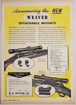 1949 Print Ad Weaver Rifle Scopes with Detachable Mounts El Paso,Texas - £11.97 GBP