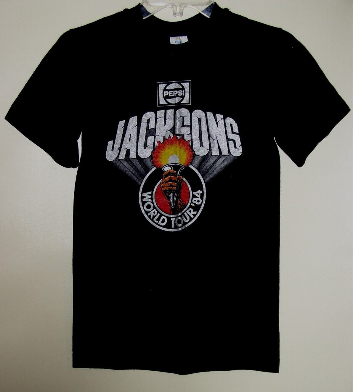 Jacksons Concert Tour T Shirt Vintage 1984 Michael Jackson Single Stitched SMALL - £156.44 GBP