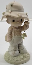 *R45) Precious Moments 1986 Samuel Butcher My Love Will Never Let Go Fig... - $9.89