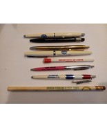 Lot of 7 vintage pens 1 Pencil Property US Govt Dept of Labor AAA VA Hos... - £9.31 GBP
