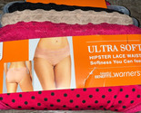 Warner&#39;s Womens Hipster Underwear Panties Polyester Blend 3-Pair Lace (R... - $22.02