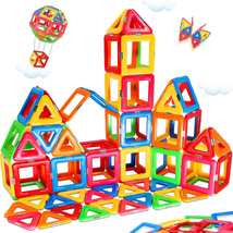 Magnetic Tiles for Kids Age 3-5 4-8 Upgraded STEM Educational Magnet Toys  - £11.41 GBP