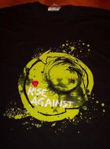 RISE AGAINST Eyelash BAND T-Shirt YOUTH LARGE 14-16 (Women's Teen)  NEW - $18.32