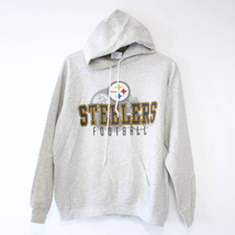 Vintage Pittsburgh Steelers Football Hooded Sweatshirt Medium - $65.79