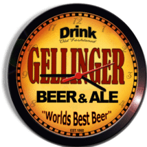 GELLINGER BEER and ALE BREWERY CERVEZA WALL CLOCK - £23.59 GBP