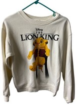 Vingtage Lion King Simba Youth Size S 3-5  Cream Long Sleeve Pullover Sweatshirt - £7.48 GBP