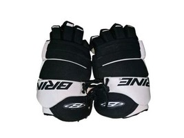 Brine L33 12” Lacrosse Gloves Black &amp; White - $22.80