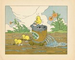 Disney Illustration Wise Little Hen Chick Watering Crops 1934 - $21.84