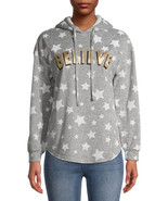 No Boundaries Juniors Faux Sherpa Lined Printed Graphic Hoodie Size XS/X... - $308.99 MXN