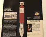 1997 Texaco Collectors Knife Vintage Print Ad Advertisement pa15 - £5.44 GBP