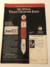1997 Texaco Collectors Knife Vintage Print Ad Advertisement pa15 - £5.40 GBP