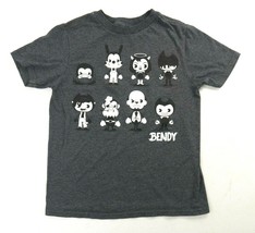 Bendy and the ink Machine Short Sleeve Graphic T-Shirt - Gray Childs  Small - £16.58 GBP
