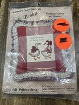 Dale Burdett Cross Stitch Embroidery Kit Country Geese W Bonnet - $187.15 MXN