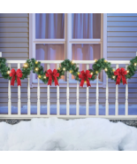 9-Ft LED Lighted Christmas Garland with Red Bows Indoor Outdoor Holiday ... - €33,16 EUR 9-Ft LED Lighted Christmas Garland with Red Bows Indoor Outdoor Holiday ... - €33,16 EUR
