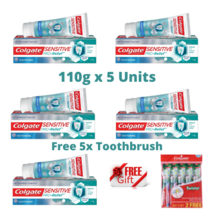 Colgate Toothpaste Sensitive Pro Relief Whitening - 110g x 5(Free 5x Toothbrush) - £42.95 GBP