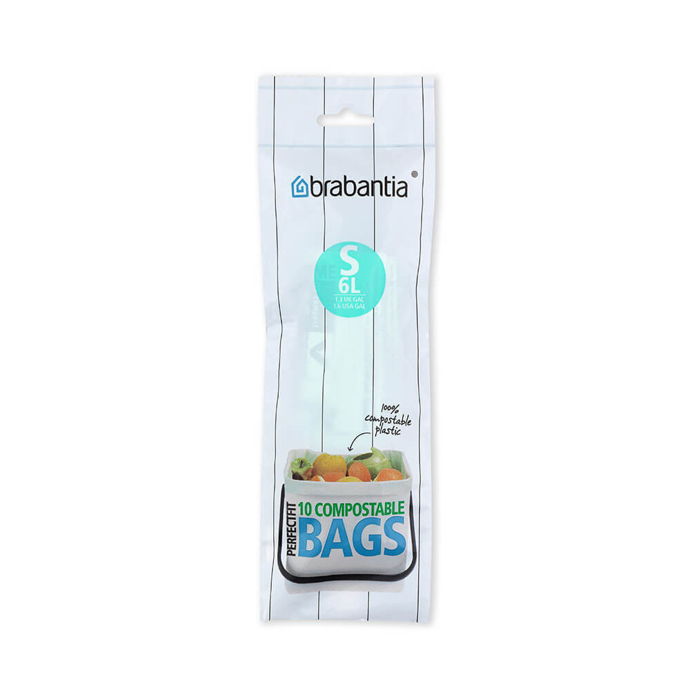 Brabantia Code S Bin Liner Dispenser Pack 1-6L with 10 Bags - $23.62