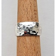 SILPADA 925 STERLING SILVER HAMMERED CUFF RING SIZE 9 R1343 AT - $123.55