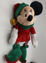 Disney Store Exclusive Minnie Mouse Elf Christmas 19&quot; Plush 2009 - £19.08 GBP