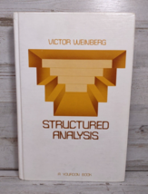 Structured Analysis Victor Weinberg Yourdon Vintage Computer Programming HC 1980 - £7.08 GBP