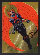 Sheldon Moldoff SIGNED 1994 SkyBox DC Master Series Art Trading Card ~ Hawkman - £31.57 GBP