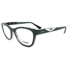 Vogue Eyeglasses Frames VO 5056 2385 Black Silver Cat Eye Full Rim 51-17... - $37.19