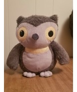 Kohls Cares 10&quot; Soft Plush Gray Owl Hooty Aesops Fables Stuffed Animal.. - £2.99 GBP