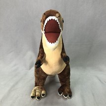 Wild Republic T-REX Dinosaur Plush Brown &amp; Yellow 12” Tall - £8.51 GBP