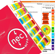 2023 National Electrical Code NEC Colored Tabs, 120 PCS Laminated Waterproof NEC - £14.87 GBP