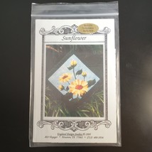 Sunflower Pattern Applique England Design Studios Picture Piecing 12&quot; Block VTG - £6.15 GBP