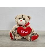 Tom&#39;s Toy 7&quot; Teddy Bear &quot;Love&quot; Heart Stuffed Plush Animal - £6.93 GBP