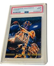 Marvel Masterpieces Comic Card Sky Box 1993 PSA 9 MINT Thanos Avengers #35 Glove - £396.86 GBP