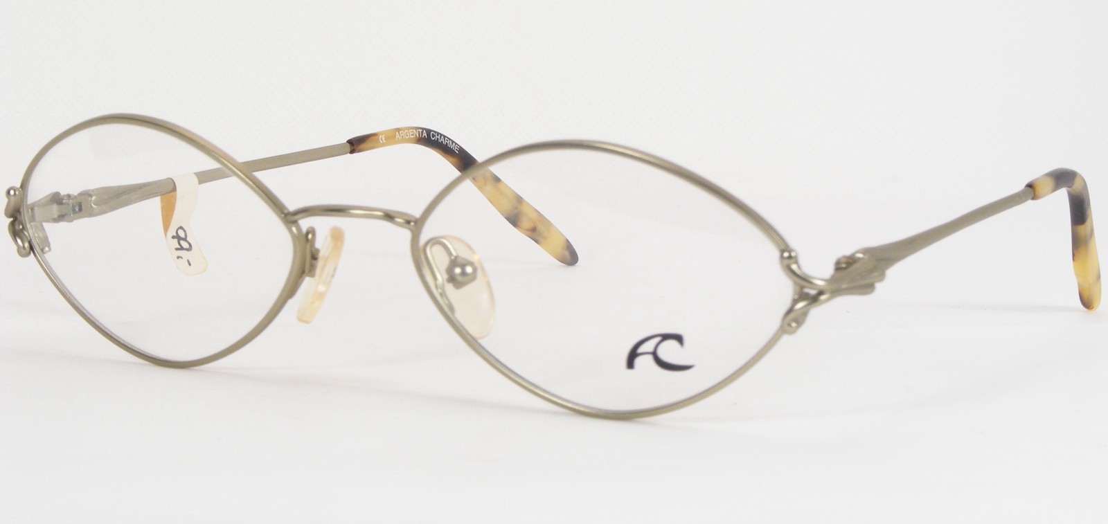 Vintage Argenta Charme 311 003 Light Olive-Silver UNIQUE EYEGLASSES 52-1... - $59.40