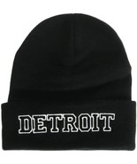 Detroit City Name Cuffed Winter Knit Beanie Toboggan Hat (Black/White) - €12,84 EUR Detroit City Name Cuffed Winter Knit Beanie Toboggan Hat (Black/White) - €12,84 EUR