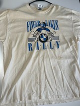 Vintage Fruit Of The Loom Finger Lakes Rally T-Shirt Mens XL White Single Stitch - £17.03 GBP