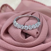 1 Carat Lab Grown Diamond Wedding Band 9 Stones 14k Gold Anniversary Ring - $986.64+